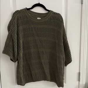 Aerie army Green Knit Top